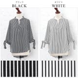 旬度満点!爽やかで知的な女っぽさを。袖リボン スキッパーブラウス ブラウス | HAPPY急便 by VERITA.JP | 詳細画像3