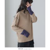 シーズンムード高まる配色の魅力。配色リブニットボトルネックセーター セーター | HAPPY急便 by VERITA.JP | 詳細画像13 