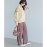 立体的なゆったりシルエット。ダンボールニット配色コクーントップス ニット セータ… | HAPPY急便 by VERITA.JP | 詳細画像5 