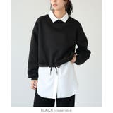 ブラック | スタイルアップする、あったかアイテム。裾ドロスト裏起毛ショートトップス 裏起毛 | HAPPY急便 by VERITA.JP