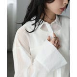 纏うだけで洗練される大人アイテム。ストライプチュールシアーブラウス シャツ 春ブ… | HAPPY急便 by VERITA.JP | 詳細画像13 