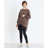 ベルトでコーデをクールに変える。フロントベルト付きニットチュニック ニット | HAPPY急便 by VERITA.JP | 詳細画像12