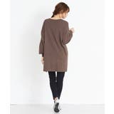 ベルトでコーデをクールに変える。フロントベルト付きニットチュニック ニット | HAPPY急便 by VERITA.JP | 詳細画像14