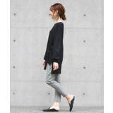 ベルトでコーデをクールに変える。フロントベルト付きニットチュニック ニット | HAPPY急便 by VERITA.JP | 詳細画像17