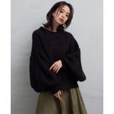 ブラック | 拘りのゆるシルエット。ボリューム袖ニット ニット セーター | HAPPY急便 by VERITA.JP