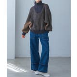 旬のあったかニット。配色ハーフジップニット ニット セーター | HAPPY急便 by VERITA.JP | 詳細画像12 