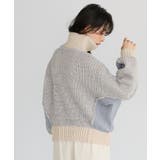 旬のあったかニット。配色ハーフジップニット ニット セーター | HAPPY急便 by VERITA.JP | 詳細画像6 
