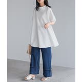 軽やかに咲く花に包まれて。フレアシルエットチュニック トップス チュニック | HAPPY急便 by VERITA.JP | 詳細画像14 