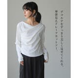 計算されたドレープで華やかに。ドレープカットソー ロンT カットソー | HAPPY急便 by VERITA.JP | 詳細画像2 