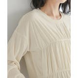 くしゅっとさせて美シルエット。シャーリングトップス カットソー ロンT | HAPPY急便 by VERITA.JP | 詳細画像19 