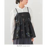 ブラック | 季節を感じる可憐な花たち。花柄プリントキャミソール キャミ キャミソール | HAPPY急便 by VERITA.JP