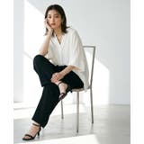 ひんやり快適。接触冷感ウェーブジョーゼットスキッパーブラウス シャツ ブラウス | HAPPY急便 by VERITA.JP | 詳細画像18 