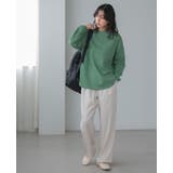 他と差が出る大人カジュアル。ラウンドヘムジャガードコットンカットソー カットソー… | HAPPY急便 by VERITA.JP | 詳細画像17 