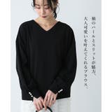 キレイとラクがこの1枚で叶う。梨地パール袖ブラウス ブラウス プルオーバー | HAPPY急便 by VERITA.JP | 詳細画像2