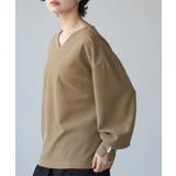 グレージュ | キレイとラクがこの1枚で叶う。梨地パール袖ブラウス ブラウス プルオーバー | HAPPY急便 by VERITA.JP