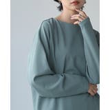 計算されたネックライン。梨地ボートネックトップス トップス プルオーバー | HAPPY急便 by VERITA.JP | 詳細画像11 