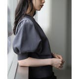 大人可愛いボリューム袖。パフスリーブ半袖ニットトップス ニット セーター | HAPPY急便 by VERITA.JP | 詳細画像17