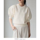 大人可愛いボリューム袖。パフスリーブ半袖ニットトップス ニット セーター | HAPPY急便 by VERITA.JP | 詳細画像8