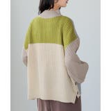 角度で異なる大人の差し色。パネル切替サイドボタンニット セーター ニット | HAPPY急便 by VERITA.JP | 詳細画像12 