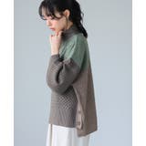 角度で異なる大人の差し色。パネル切替サイドボタンニット セーター ニット | HAPPY急便 by VERITA.JP | 詳細画像15 