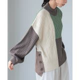 角度で異なる大人の差し色。パネル切替サイドボタンニット セーター ニット | HAPPY急便 by VERITA.JP | 詳細画像17 