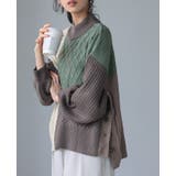 角度で異なる大人の差し色。パネル切替サイドボタンニット セーター ニット | HAPPY急便 by VERITA.JP | 詳細画像18 