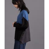 角度で異なる大人の差し色。パネル切替サイドボタンニット セーター ニット | HAPPY急便 by VERITA.JP | 詳細画像5 