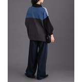 角度で異なる大人の差し色。パネル切替サイドボタンニット セーター ニット | HAPPY急便 by VERITA.JP | 詳細画像8 