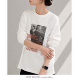 オフホワイト | デイリーコーデに映える大人プリント。フォトプリントロンT ロンt 長袖tシャツ | HAPPY急便 by VERITA.JP
