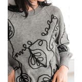 ラインで描く、華やぎニット。コード刺繍ニット ニット セーター | HAPPY急便 by VERITA.JP | 詳細画像5 