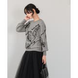 ラインで描く、華やぎニット。コード刺繍ニット ニット セーター | HAPPY急便 by VERITA.JP | 詳細画像6 