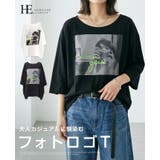 こなれ感を演出する大人プリント。フォトプリントプルオーバー tシャツ Tシャツ | HAPPY急便 by VERITA.JP | 詳細画像1