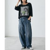 こなれ感を演出する大人プリント。フォトプリントプルオーバー tシャツ Tシャツ | HAPPY急便 by VERITA.JP | 詳細画像5