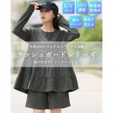 指穴付きティアードトップス ラッシュガード 紫外線対策 | HAPPY急便 by VERITA.JP | 詳細画像2
