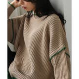 大人のカラーバランス。配色オーバーサイズニット セーター ニット | HAPPY急便 by VERITA.JP | 詳細画像9 