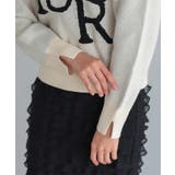 女性らしいロゴの提案。膨れジャガードロゴ入りニット ニット セーター | HAPPY急便 by VERITA.JP | 詳細画像14