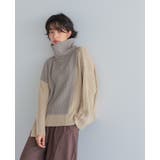 今っぽさをネックで表現。配色ハーフジップニット ニット セーター | HAPPY急便 by VERITA.JP | 詳細画像12 