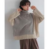 今っぽさをネックで表現。配色ハーフジップニット ニット セーター | HAPPY急便 by VERITA.JP | 詳細画像13 