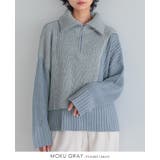 今っぽさをネックで表現。配色ハーフジップニット ニット セーター | HAPPY急便 by VERITA.JP | 詳細画像14