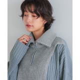 今っぽさをネックで表現。配色ハーフジップニット ニット セーター | HAPPY急便 by VERITA.JP | 詳細画像15 