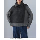 今っぽさをネックで表現。配色ハーフジップニット ニット セーター | HAPPY急便 by VERITA.JP | 詳細画像4 