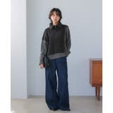 今っぽさをネックで表現。配色ハーフジップニット ニット セーター | HAPPY急便 by VERITA.JP | 詳細画像6 