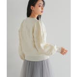 存在感のある大きな花が咲く。パイルジャガードROSEニットトップス ニット | HAPPY急便 by VERITA.JP | 詳細画像16