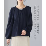 大人の華やかブラウス。パールタックブラウス ブラウス シャツ | HAPPY急便 by VERITA.JP | 詳細画像2