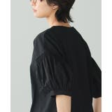 立体袖で大人の甘さを。切替シャーリング五分袖トップス 春 夏 | HAPPY急便 by VERITA.JP | 詳細画像7