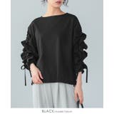 くしゅっとした袖のフリルが主役。袖シャーリングフリルトップス ブラウス ギャザー | HAPPY急便 by VERITA.JP | 詳細画像13
