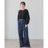 シンプル×立体袖で大人の甘さを。パフスリーブ切替トップス 接触冷感 UV | HAPPY急便 by VERITA.JP | 詳細画像17 