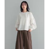 シンプル×立体袖で大人の甘さを。パフスリーブ切替トップス 接触冷感 UV | HAPPY急便 by VERITA.JP | 詳細画像9 