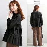 綿100%の大人可愛いデザイン。ティアードブラウス ブラウス 春ブラウス | HAPPY急便 by VERITA.JP | 詳細画像12