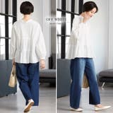 綿100%の大人可愛いデザイン。ティアードブラウス ブラウス 春ブラウス | HAPPY急便 by VERITA.JP | 詳細画像14